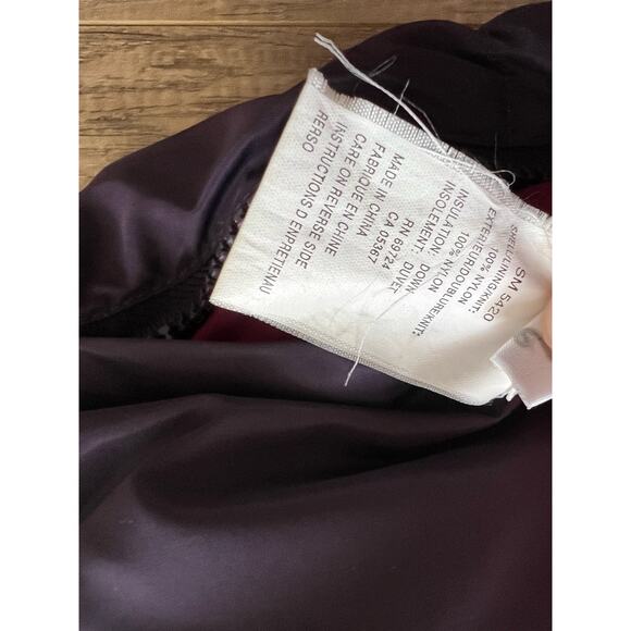 Vintage Men's Jacket Columbia Down Puffer Reversible Large Purple Pink - Picture 5 of 7